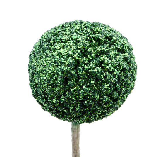 Green Glitter Craspedia